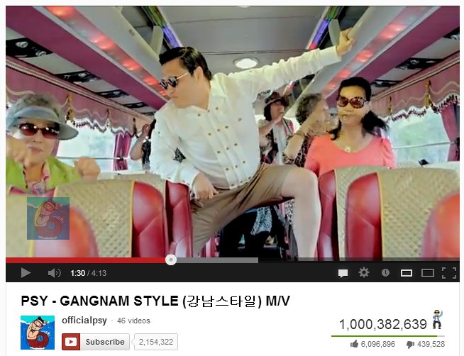 Gangnam Style - 1 000 000 000